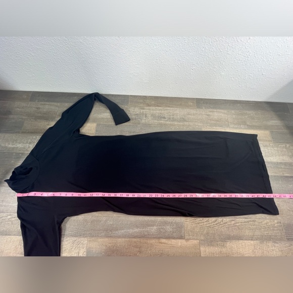 James Perse Long Sleeve Turtle Neck Cotton Maxi Dress - Picture 6 of 10